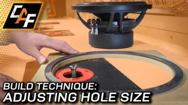 Adjust for PERFECT FITMENT - Subwoofer / Speaker Cutout Holes