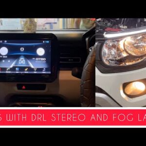 Ignis with Nippon android stereo blaupunkt dh 02 camera fog lamps and drl lights