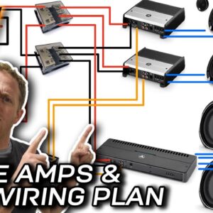 HOW TO - Electrical System Design for 3 AMPLIFIER + DSP Car Audio System!