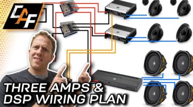 HOW TO - Electrical System Design for 3 AMPLIFIER + DSP Car Audio System!