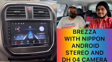 Brezza with nippon android stereo and reverse camera | Blaupunkt DH 04 camera bird view camera
