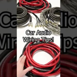 Car Audio Wiring Tips! #shorts