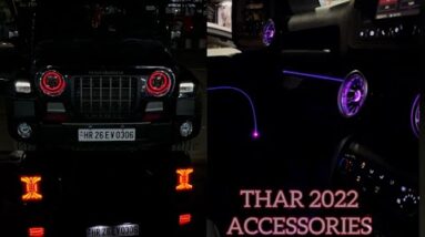 Thar 2022 accessories | Thar accessories | AC vents, headlights, taillights, ambient light