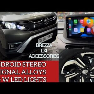 Brezza accessories | Brezza 2022 base model accessories | Brezza 2022 Lxi variant | New brezza