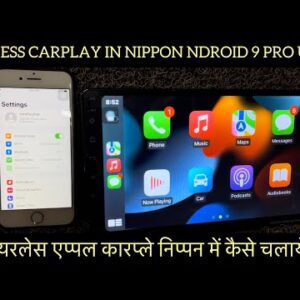 How to use wireless apple CarPlay in nippon 9pro ultra | Nippon android stereo with wireless CarPlay