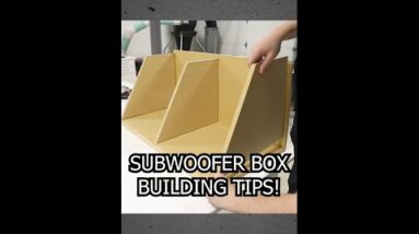 Subwoofer Box Build Tips! #shorts 14 Subwoofer Box Build Tips! #shorts