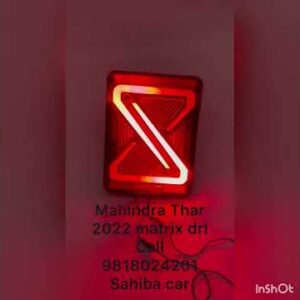 New Mahindra Thar 2022 Rear tail lamp matrix style # new version Mahindra Thar 2022