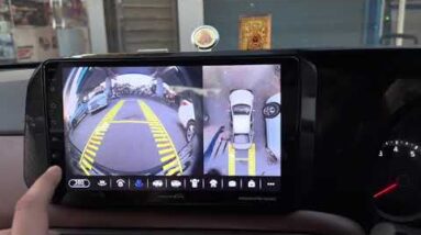 Aura with nippon android 9 pro ultra | Hyundai aura 360 camera installation #hyundaiaura #sahibacar