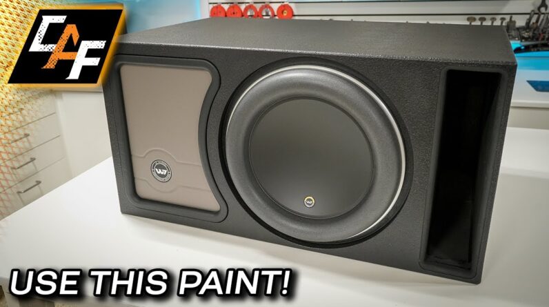 Paint MADE for subwoofer enclosures? Finish Coating and Upholstery! - 13W7AE Box Build