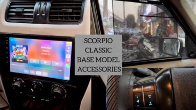 Scorpio classic base model accessories | Scorpio orignal steering control | Drivin android stereo
