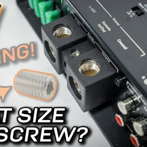 Amplifier missing terminal set screws? Find size with THIS!