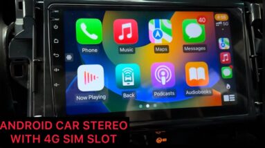 Android stereo for car with 4G sim option & wireless CarPlay