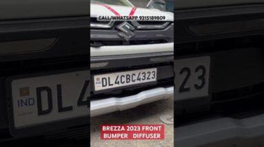 Brezza 2023 front bumper diffuser