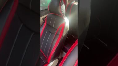 Premium car seat cover red and black # sahiba car