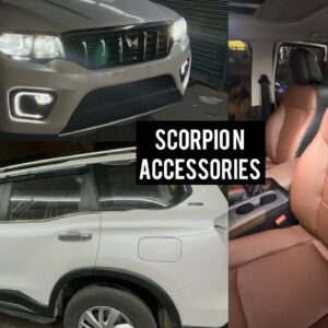 Scorpio n base model modified Mahindra orignal accessories at heavy discount