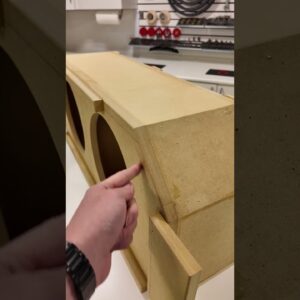 Sloppy subwoofer box cuts can actually be perfect?
