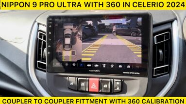 Nippon 9 pro ultra with 360 camera kit in Celerio 2024 Nippon Android car stereo with 360 camera