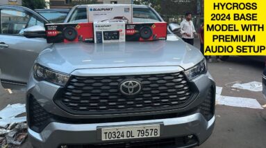 Hycross 2024 premium audio setup with Blaupunkt Ft. Lauderdale 900 blaupunkt damping and components