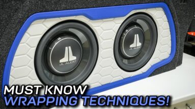 Finish like a pro! Custom Subwoofer Box Upholstery /Coating - Step by Step!