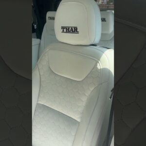 Mahindra Thar white premium car seat cover # Sahiba car