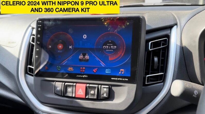 Nippon android car stereo with 360 degree camera in Celerio 2024 facelift | Nippon 9 pro ultra