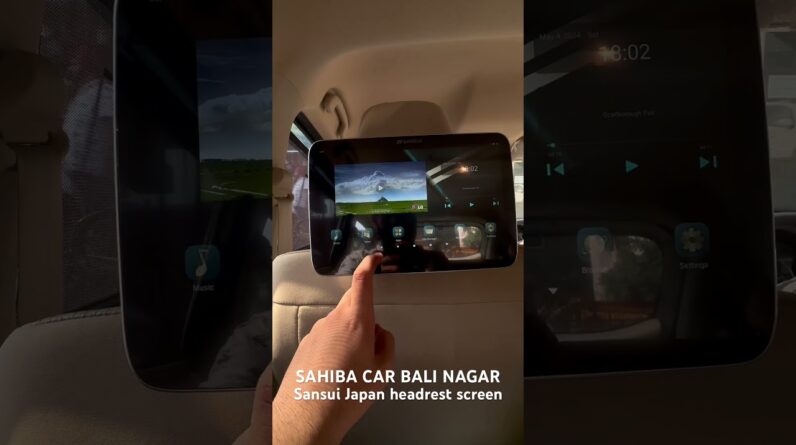Sansui Japan headrest screen for car Full android headrest screen #sansui #headrestscreen
