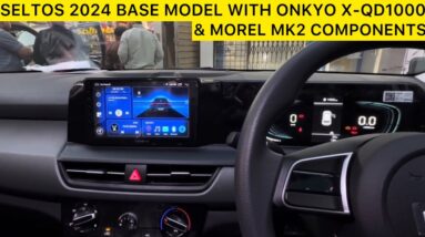 Onkyo X-qd1000 installed in seltos 2024 base model with morel mk2 components