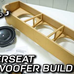 Building an Underseat Subwoofer Box - Assembly and Angled Corner Cuts!