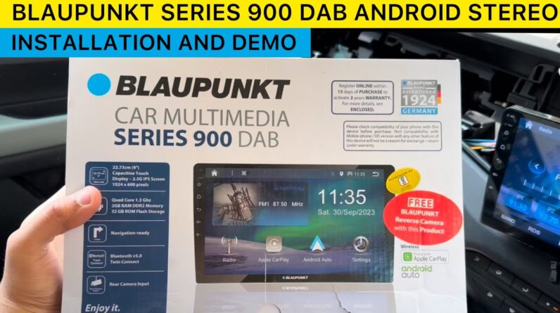 Blaupunkt android car stereo Series 900 DAB with wireless apple carplay and android auto in punch