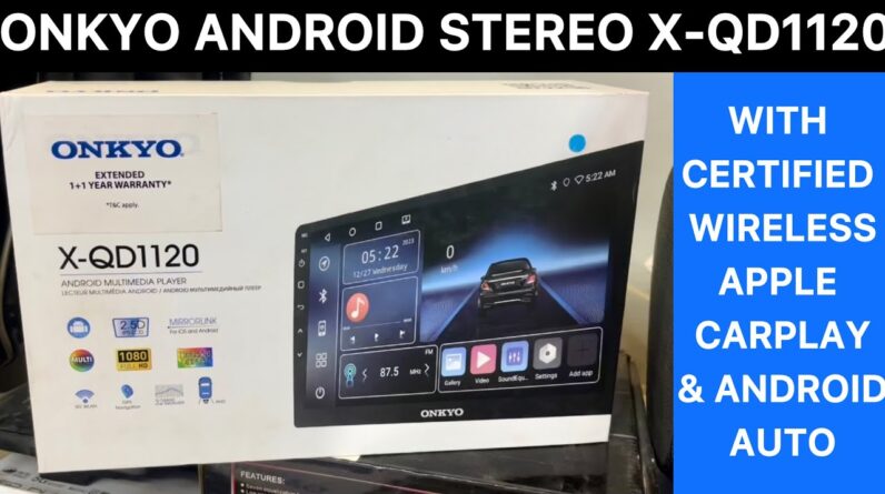 Onkyo X-QD1120 Android stereo with certified wireless apple carplay & Android auto #onkyo #carstereo