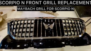 Scorpio N maybach grill replacement | Scorpio N modified | Scorpio N grill #scropiocar #scorpiolover