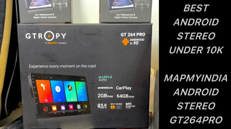 MapmyIndia Android stereo with wireless apple carplay and Android auto Mapmyindia GT264 PRO Gtropy