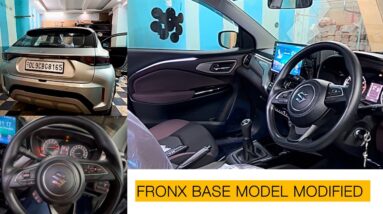 Fronx base model modified | Fronx steering control | Fronx orignal armrest| Blaupunkt android stereo