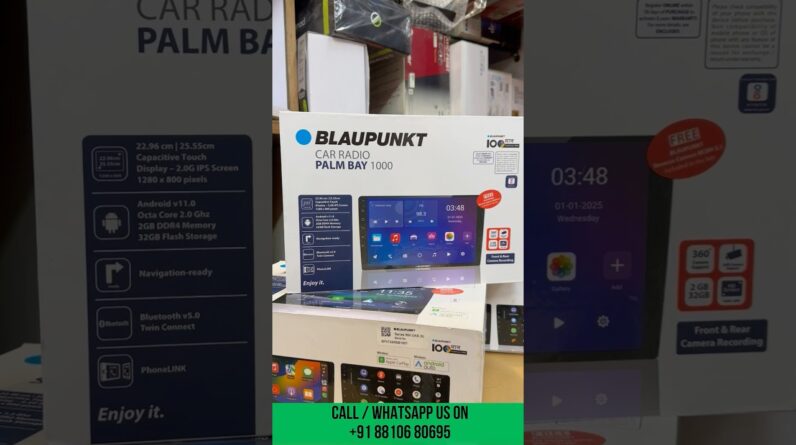 Blaupunkt new android car stereo Palm Bay 1000 with certified wireless CarPlay and android auto