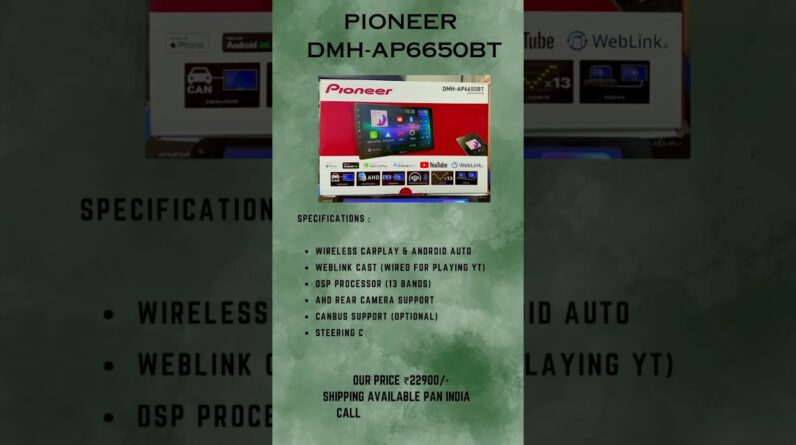 Pioneer DMH AP6650 BT | Pioneer android stereo #pioneer #pioneerstereo #carmodification