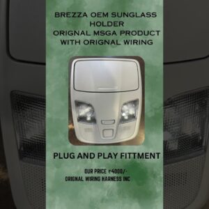 Brezza Orignal MSGA sunglass holder #brezza #brezzamodification