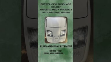 Brezza Orignal MSGA sunglass holder #brezza #brezzamodification