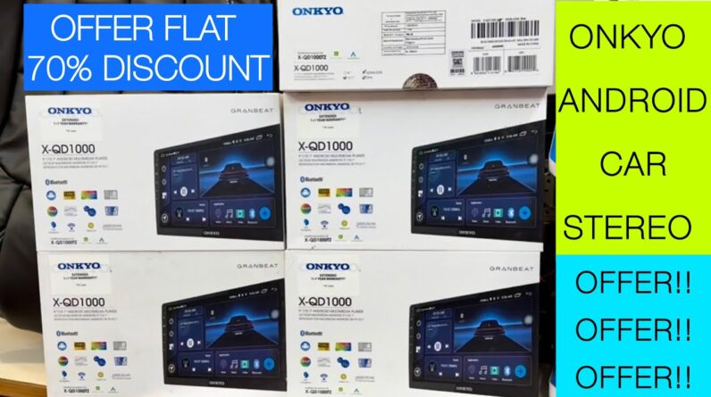 Onkyo android stereo | X-QD1000 with wireless CarPlay & android auto | Best android stereo under 10k