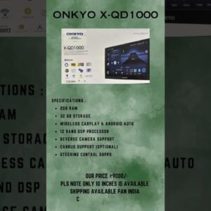 ONKYO android stereo X-QD1000 #androidstereo #onkyoandroid #onkyo #carmodification