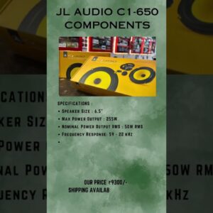 JL Audio C1650 Components #jlaudio #jlaudiocomponents #carmodification