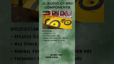 JL Audio C1650 Components #jlaudio #jlaudiocomponents #carmodification