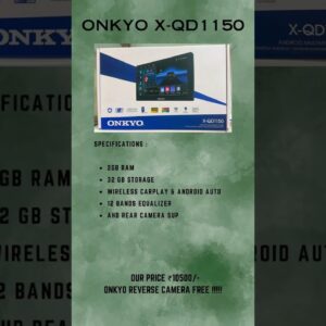 ONKYO android stereo X-QD1150 #onkyoandroid #onkyo #carstereo #androidstereo