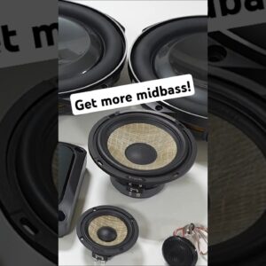 More midbass and smoother sound with these component speaker tips!