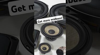 More midbass and smoother sound with these component speaker tips!