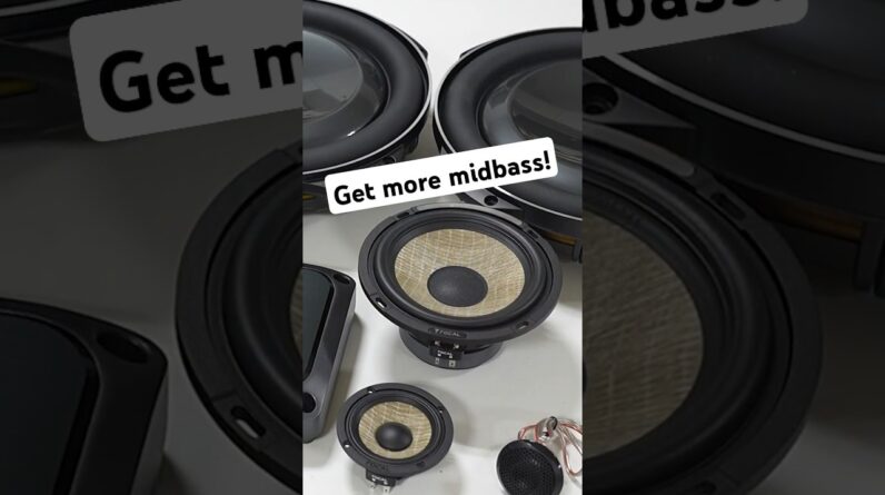 More midbass and smoother sound with these component speaker tips!