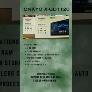 ONKYO android stereo X-QD1120 #androidstereo #onkyo #carstereo