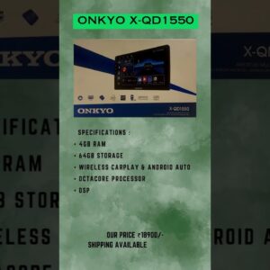 ONKYO X-qd1550 android stereo #onkyo #onkyoandroid #androidstereo #carmodification