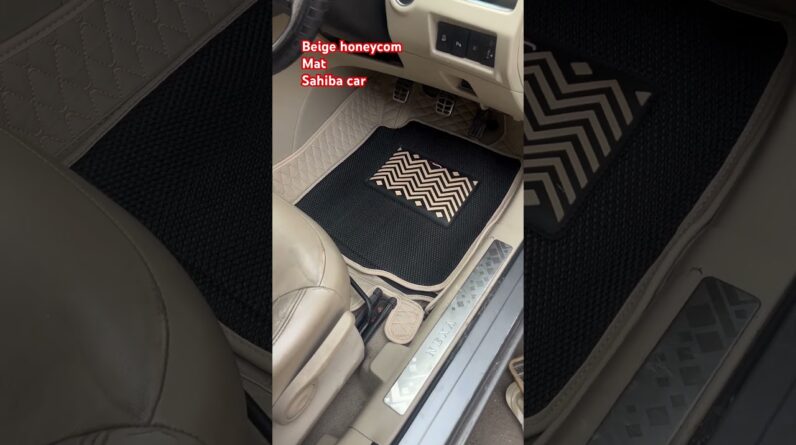 Sahiba car # beige honeycom mats# 9818024201