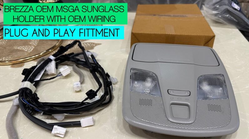 Brezza orignal MSGA sunglass holder | Brezza base to top model modifications | Brezza modified