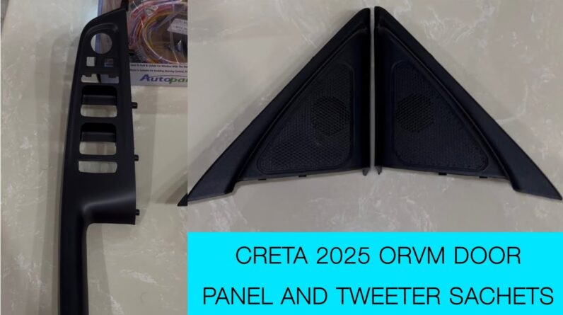 Creta autofold ORVM mirror panels and tweeter sachets #creta2025 #cretaindia #cretamodifed